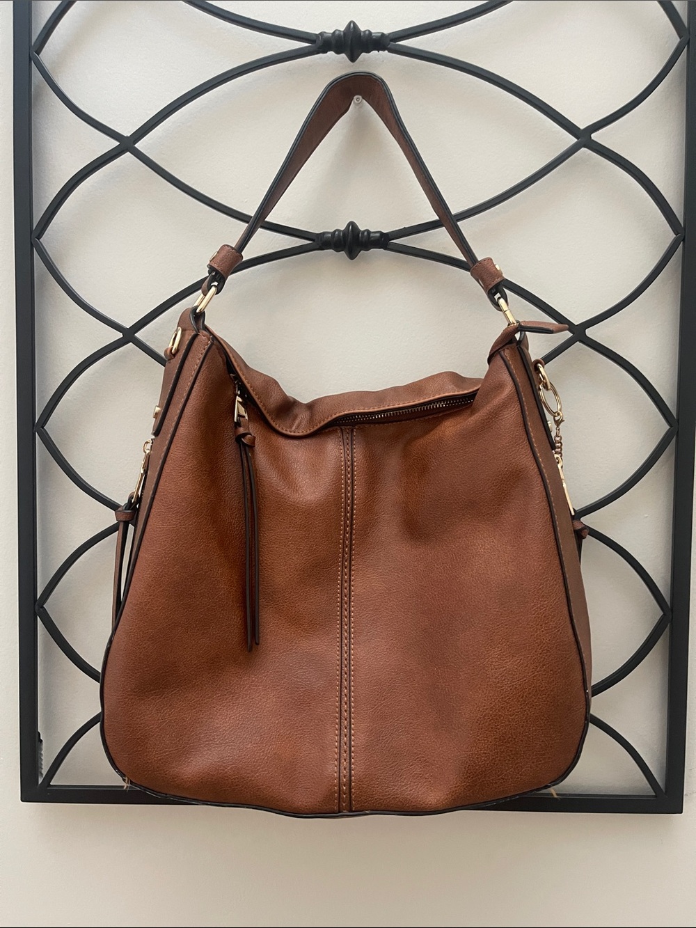 Brown Hobo Shoulder Bag